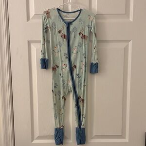 Little Sleepies Kids One Piece Footie - Frozen